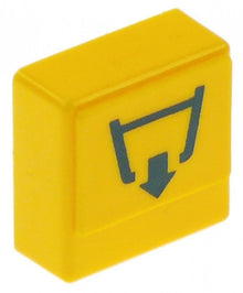 push button size 23x23mm yellow drain pump