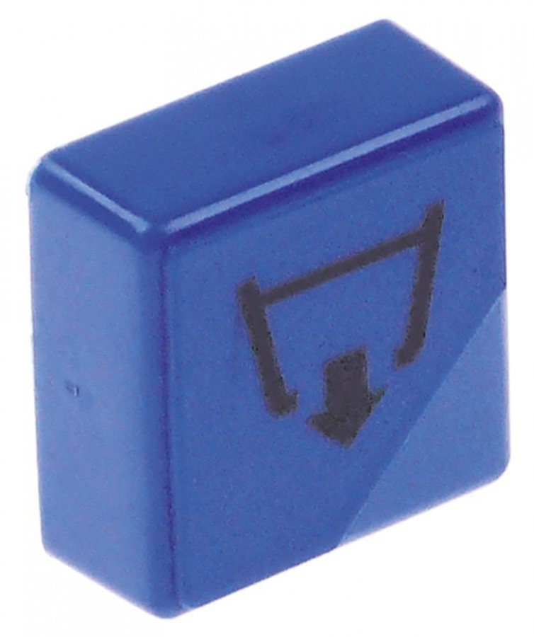 push button size 23x23mm blue drain pump