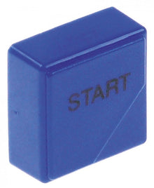 push button size 23x23mm blue START