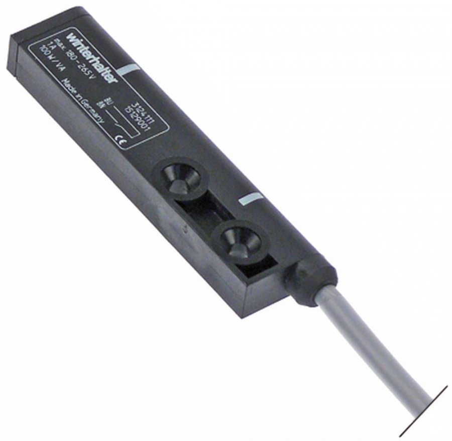 magnetic switch L 80mm W 20mm 1NO 250V 1A P max. 100W connection cable cable length 7000mm