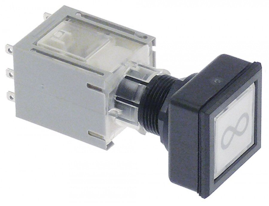 momentary switch ø 16,2mm white 1NO/1NC sequence 0-1 infinite