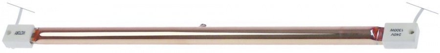 infrared lamp socket Z-ceramic L 290 mm 240 V 1300 W cable length 600 mm IMPORT gold-plated