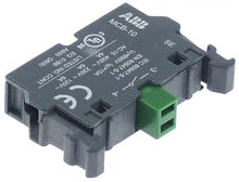 contact block ABB  1NO max 400V 8A black/green