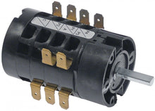 rotary switch 5 operating positions 0-1-2-3-4 6 type HD12X167R000 600V 12A shaft ø 6x4,6mm