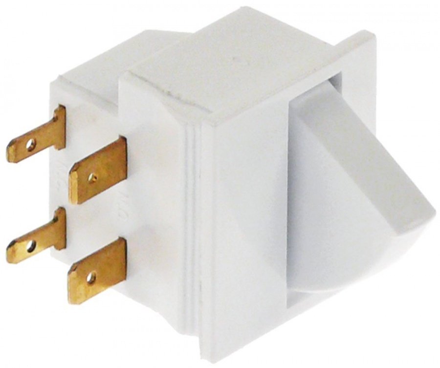 Microintrerupator cu button 250 V, 2,5 A, contact 1NO/1NC,  papuc 2,8/6,3 mm - 348008