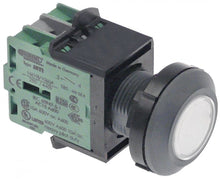 momentary switch ø 30mm anthracite/transparent IP67 3NO sequence 0-1 with membrane