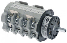 rotary switch sets of contacts 8  3  1-0-2 type CA0407412V 600 V 40 A shaft ø 5x5mm