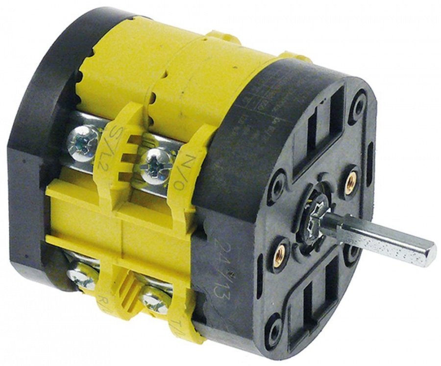 rotary switch 2 0-1 sets of contacts 4 type  600V 32A shaft ø 5x5mm shaft length 26mm shaft square