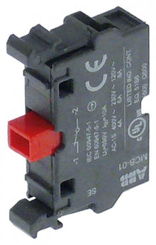 contact block ABB MCB-10 1NC max 400V 8A black/red