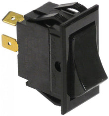 rocker switch 37x21mm black 1NO 250V 10A connection male faston 6,3mm