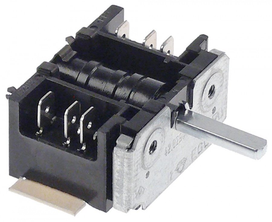 operation switch 2 operating positions 2NO sequence 0-1 16 A shaft ø 6x4.6mm shaft L 23 mm