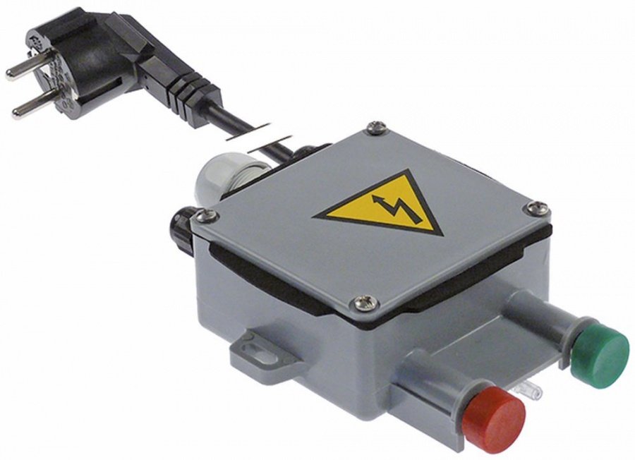 push switch green/red 230 V connection cable 1800mm