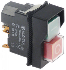 Intrerupator pornit-oprit KLD-28A, butoane rosu-verde, 16A, 250 V - 348137