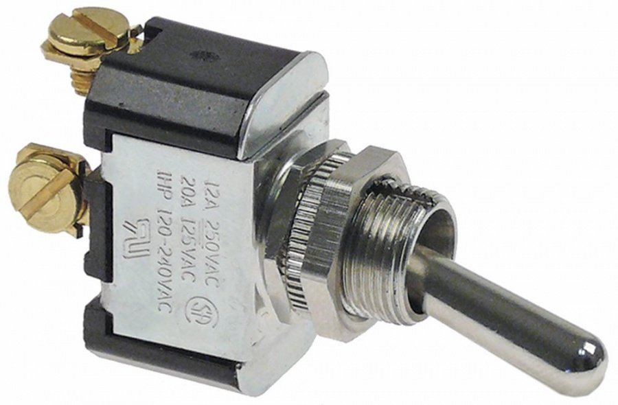 intrerupator cu parghie filet M10x0,75 1NO 120-240V 12/20A ON-OFF racord cu șurub
