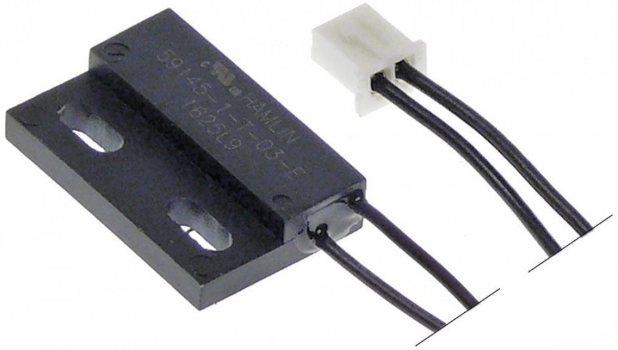 intrerupator magnetic L 29mm L 19mm 1NO 0.5A P max. 10W racord ștecăr lungime cablu 500mm