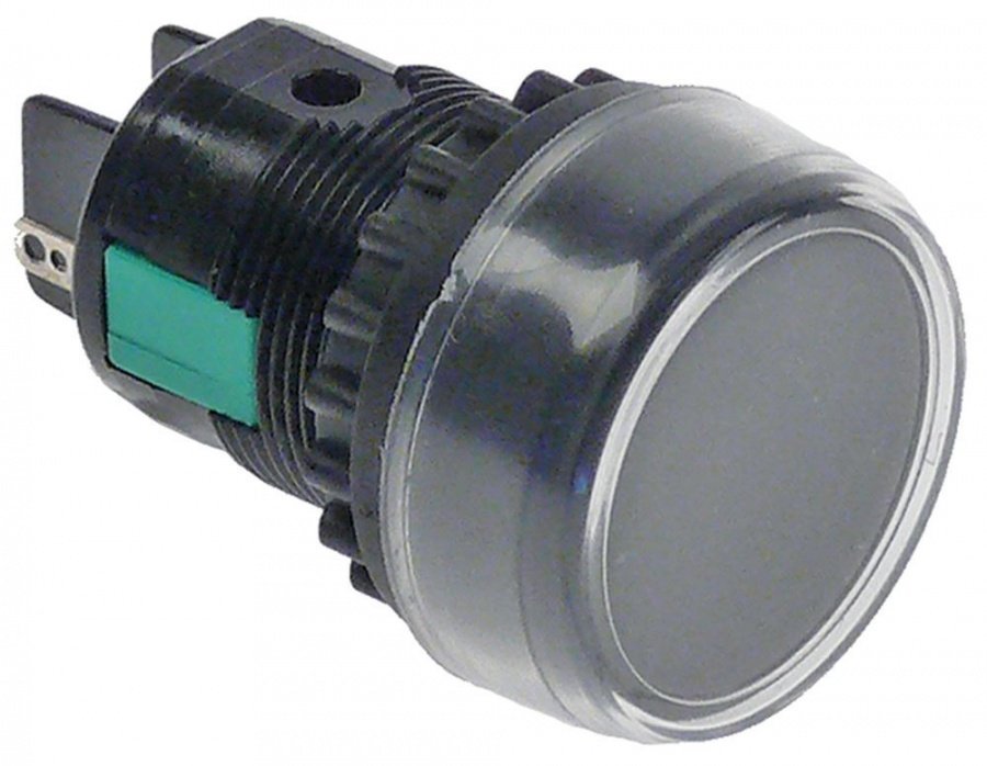 intrerupator fara retinere  ø montaj 22mm negru 1NO/1NC 250V 3A racord
