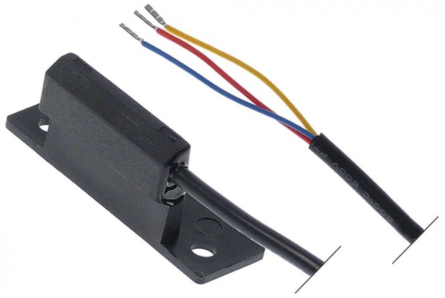 Intrerupator magnetic 1NO, L 65x25 mm, H 28 mm, cablu L 1150 mm - 348245