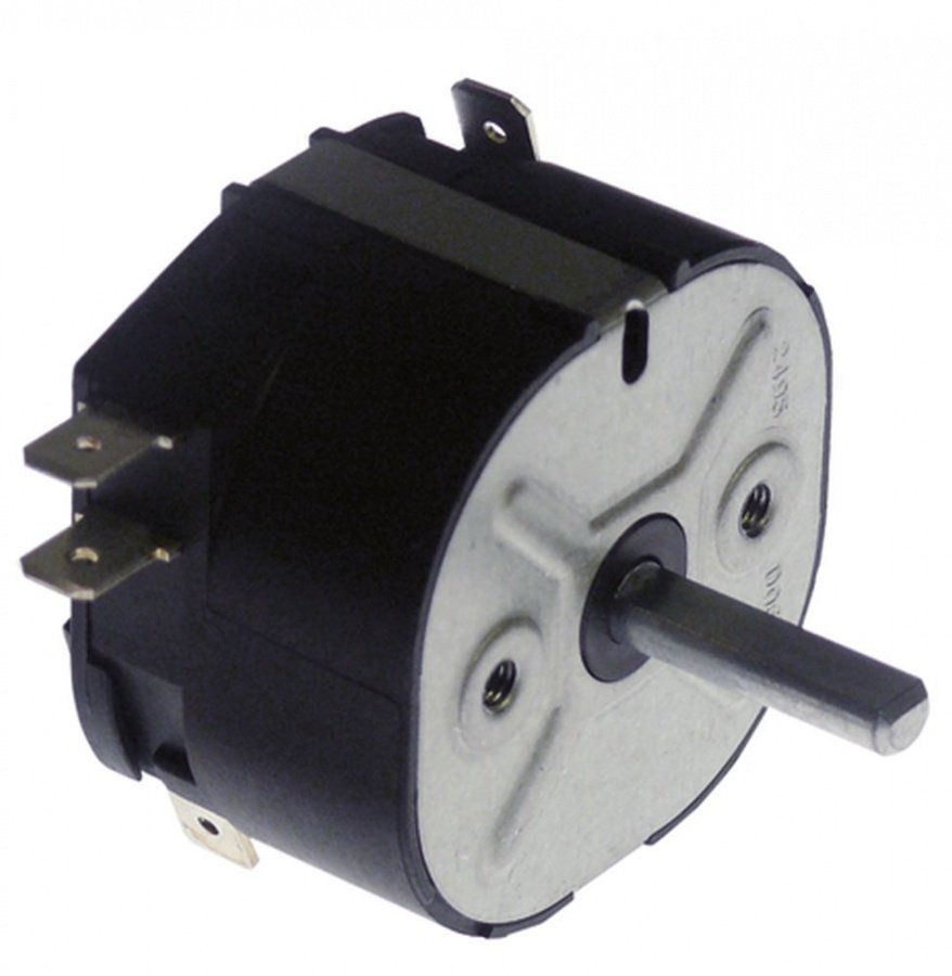 Timer mecanic 120 minute, cu 2  contacte in comutatie 2 CO, 16 A, cu pozitie permanenta, ax 6x4,6 mm - 350022
