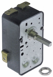 Timer mecanic 15 minute, contacte 2 NO, 16 A, 250 V, ax patrat 3,5 x 3,5 mm - 350028