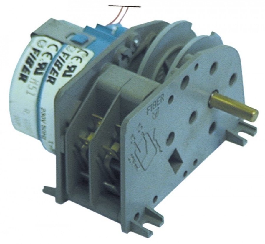 Motoreductor fiber 230 v, ciclu 20 secunde, ax ø 6 mm, p25.5j.02.c1.74, evacuare abur - 350047