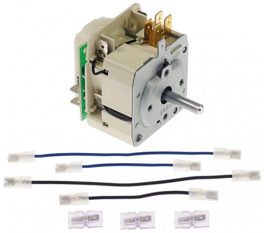 Kit timer 120 minute, electric, contacte 16 A, 250 V, t.max 100°C, ax ø 6x4,6 mm - 350118