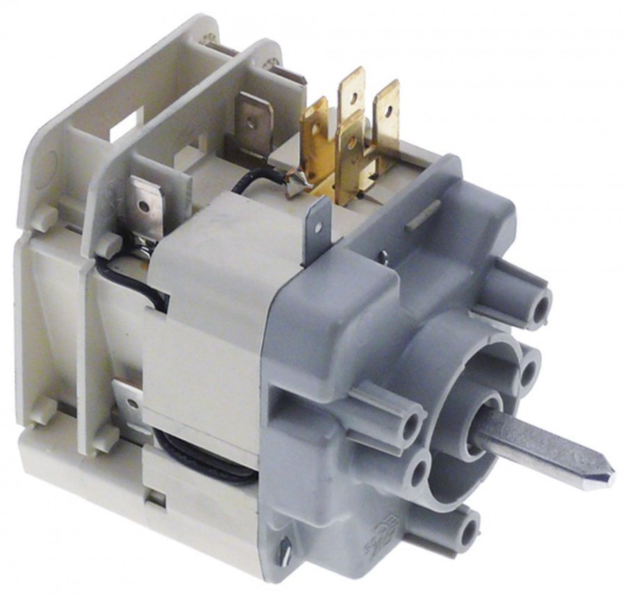 Timer MS65 120 min, contacte 16 A, 250 V, 1CO / 2NO, ax ø 6x4,6 mm, cu pozitie permanenta - 350135