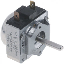 Timer mecanic 120 minute, contact 16A, 250V, cu clopotel, cu pozitie de functionare la infinit, ax D ø 6x4.6 mm - 350145