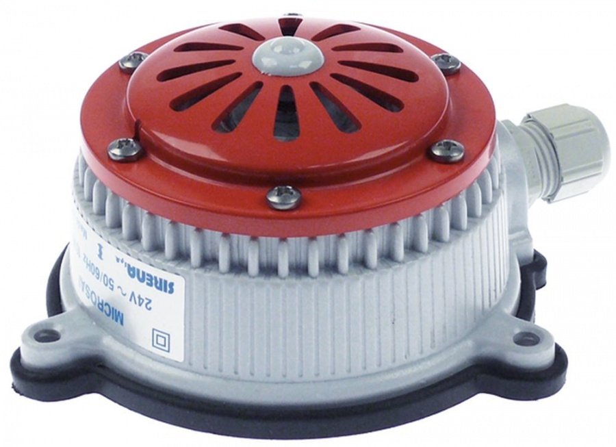 alarm device 24VAC ø 105mm H 63,5mm screw mounting mounting ø 114 95dB