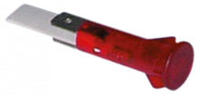 Lampa indicatoare rosie, 230V, montare in orificiu ø 10 mm, conectori 6,3 mm, set de 5 bucati - 357055