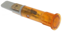 Lampa indicatoare galbena, 230V, montare in orificiu ø 10 mm, conectori 6,3 mm, set de 5 bucati - 357057