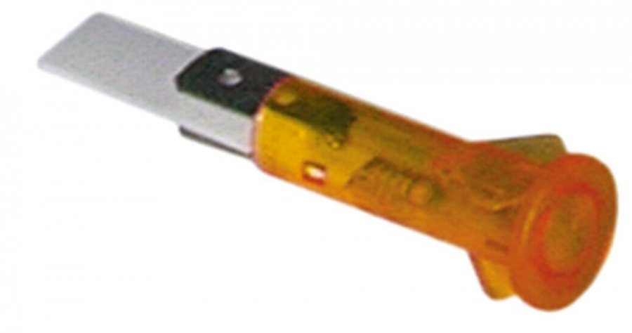indicator light ø 10mm yellow 400V connection male faston 6,3mm Qty 5 pcs