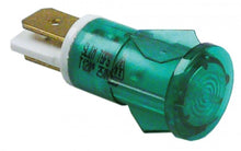 indicator light ø 13mm green 230V connection male faston 6,3mm temp.-resist. 120°C