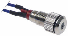 indicator light ø 6mm 220V red connection cable 300mm cable length 300mm metal