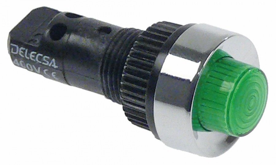 indicator light ø 13mm 400V green connection screw connection