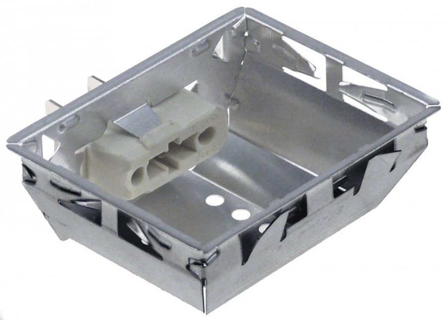 Fasung lampa pentru bec G9, L 55x70 mm, H 32 mm, conectori 6,3 mm - 357105