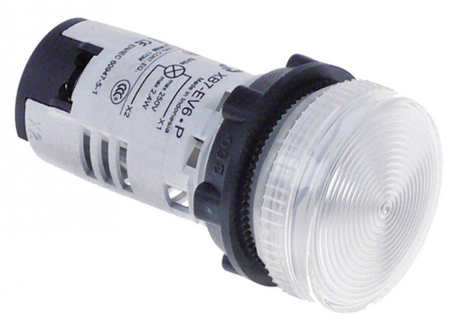 indicator light ø 22mm 250V clear