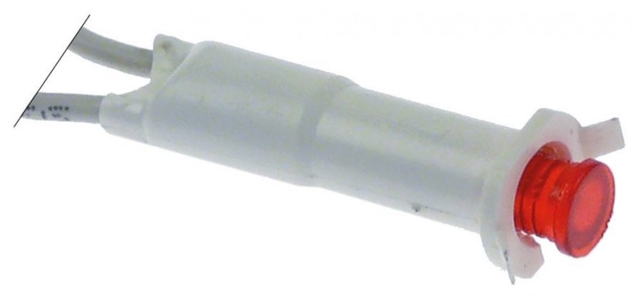 indicator light 230V red connection cable ø 8mm