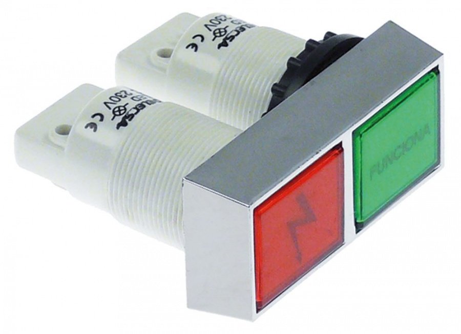 indicator light 230V green/red connection screw connection