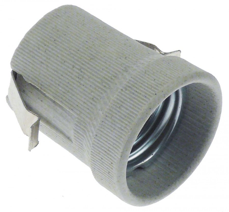 lamp socket socket E14 250V mounting ø 37mm ø 43,5mm H 46,5mm connection screw porcelain