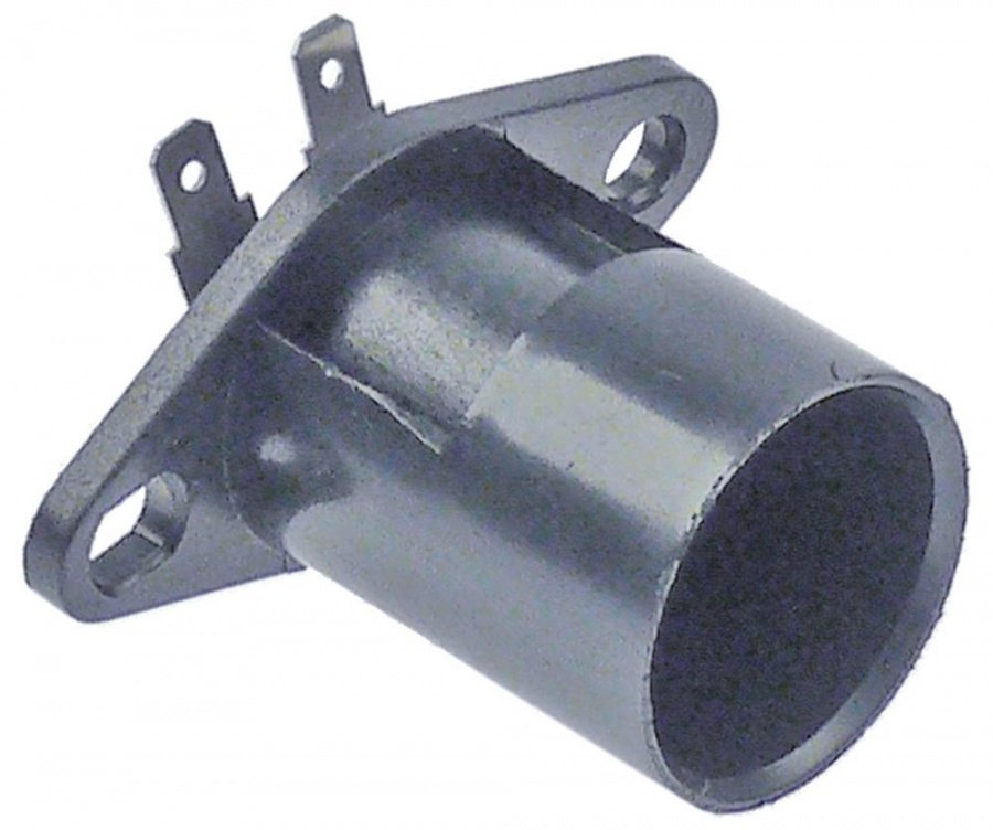 lamp socket socket E14 250 V ø 26 mm L 37 mm connection male faston 4.8mm