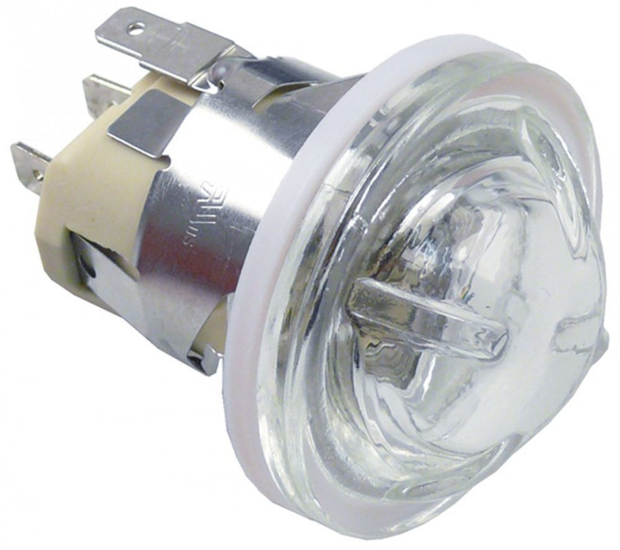 oven lamp mounting ø 35,5mm 230V 25W socket G9 temp.-resist. 300°C connection F6,3