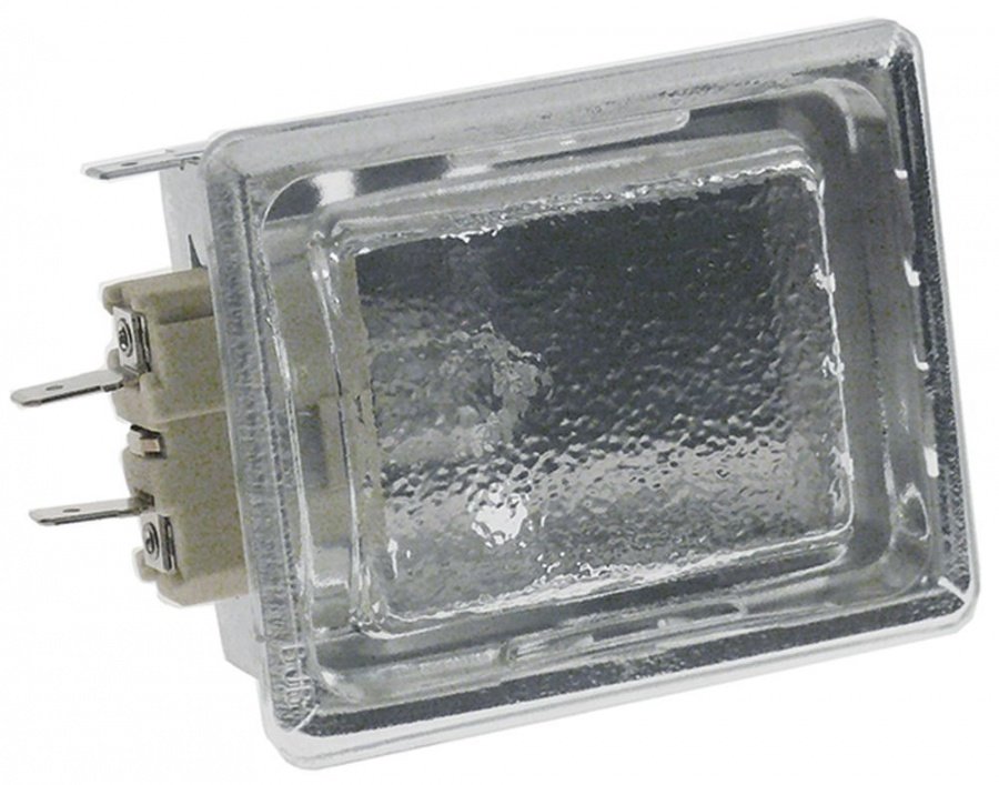 oven lamp complete 230 V 25 W socket G9 L 70 mm W 55 mm 55x70mm connection male faston 6.3mm