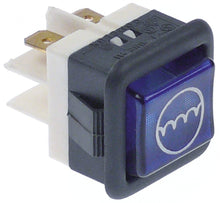 indicator light 27,8x25mm blue 250V connection male faston 6,3mm type MD50