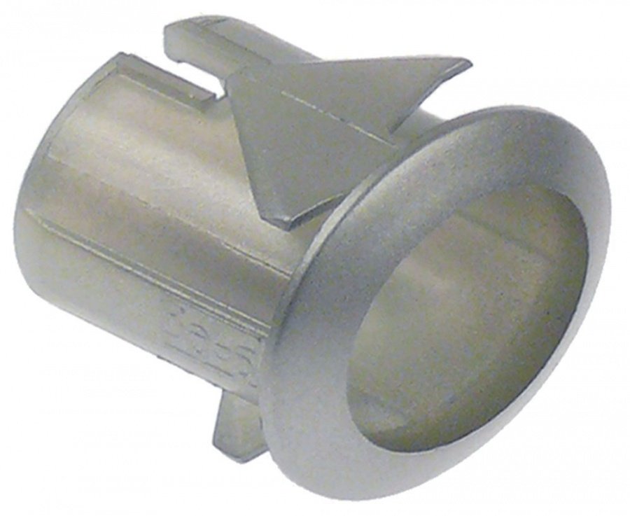 element holder 20,6x16,4mm silver arched for push buttons 13x17mm