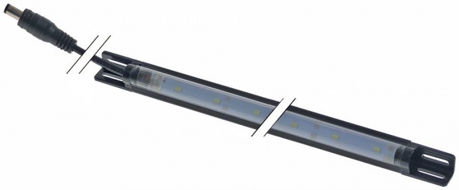 bară LED L 580mm L 18mm Î 13mm negru/transparent număr de lămpi 25 lungime cablu 210mm