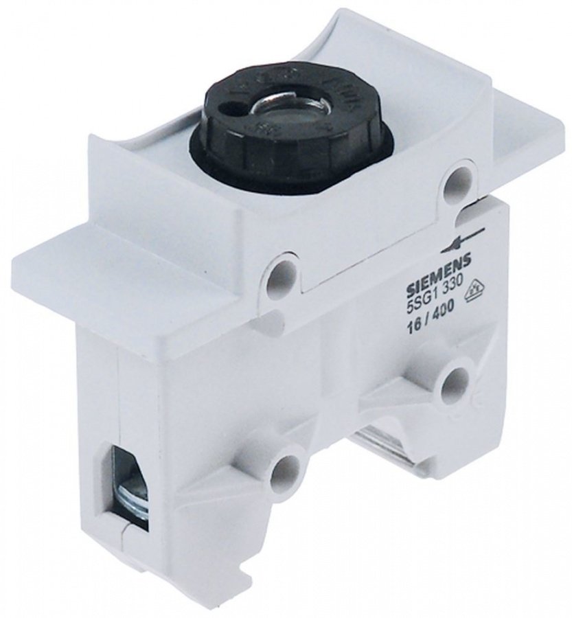 fuse holder suitable fuse D01 16A rated voltage 400V for DIN rail mounting