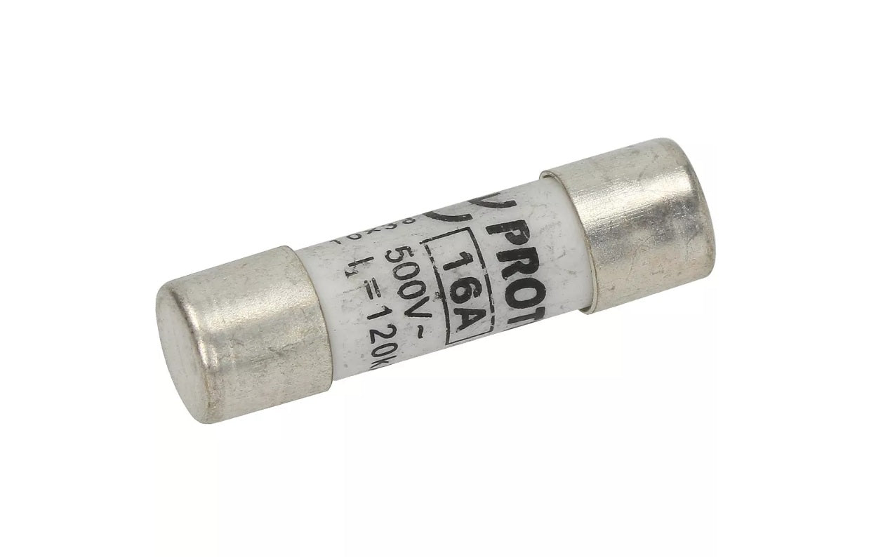 Siguranta fuzibila ø 10x38mm, 16A, 500V, Gg, cu actiune lent-rapida  - 358027