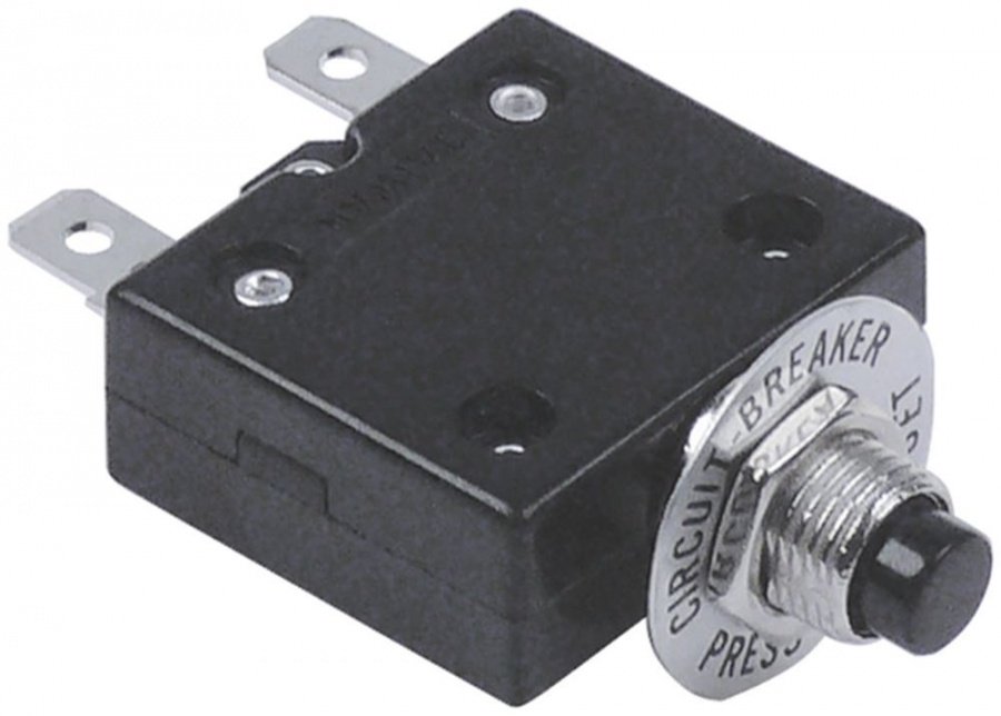 overload switch 1-pole drop-away current 15A connection male faston 6,3mm