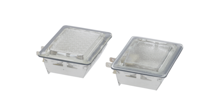 Lampa pentru cuptor 240 V, 40 W, L 80 X 65 mm, dimensiuni de montare 55x70mm, set de 2 bucati - 358227