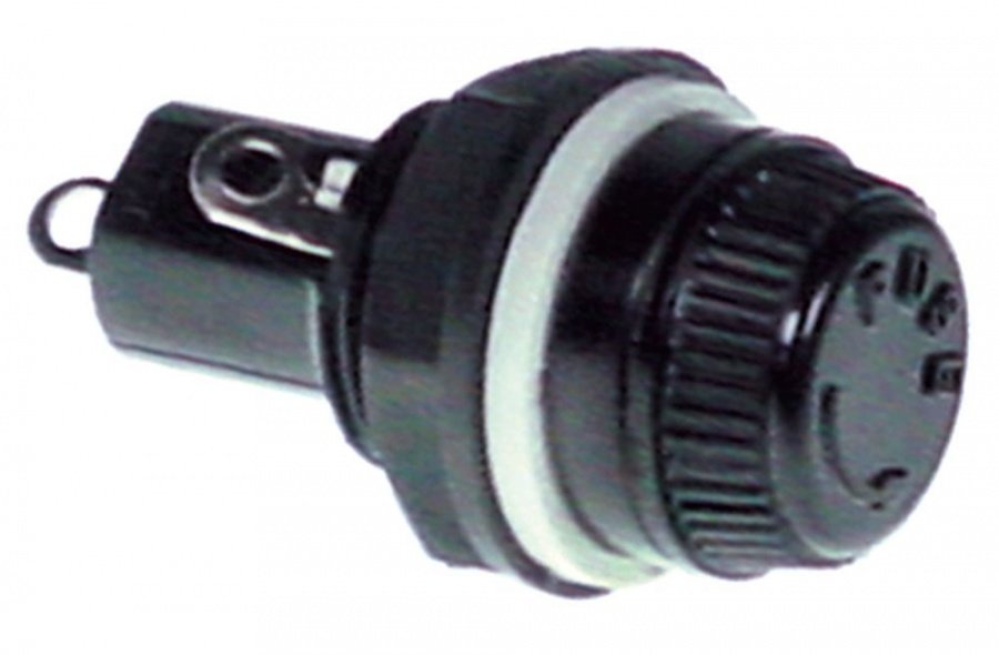 fuse holder suitable fuse ø5x20mm ø 13,1mm 10A rated voltage 250V connection solder connection